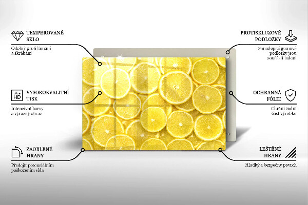 Cache plaque de cuisson Citron