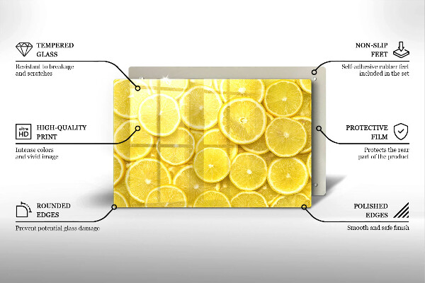 Cache plaque de cuisson Citron