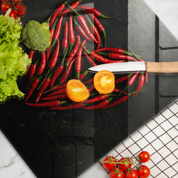 Cache plaque de cuisson Coeur de piment