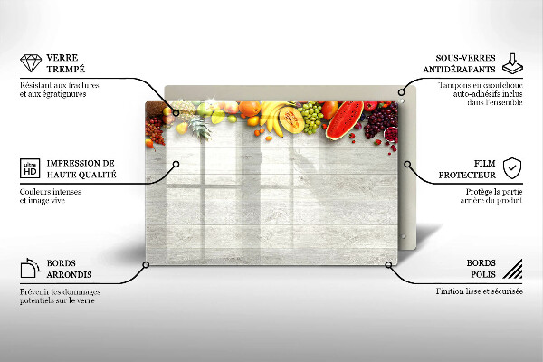 Cache plaque de cuisson Fruits sur les couvertures