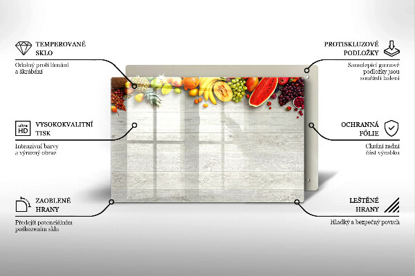 Cache plaque de cuisson Fruits sur les couvertures