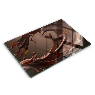 Cache plaque de cuisson Chocolat liquide