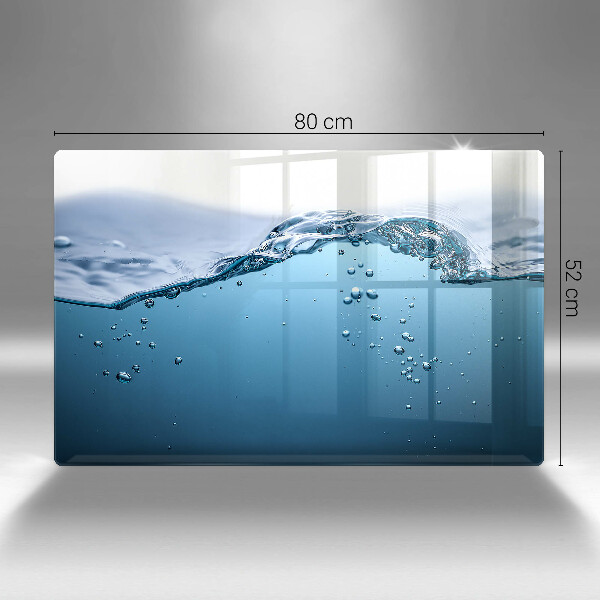 Cache plaque de cuisson L'eau bleue