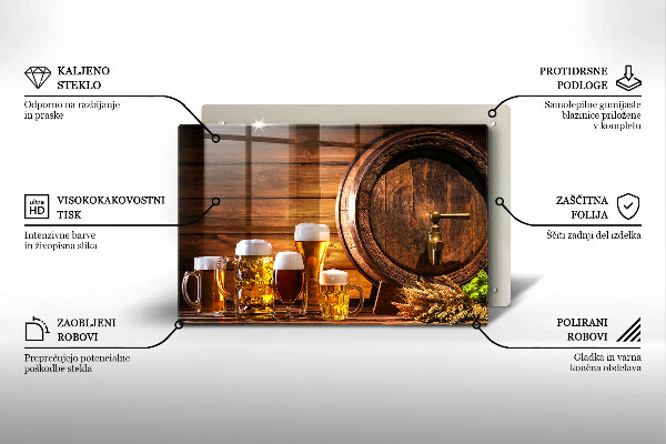 Cache plaque de cuisson Baril de bière