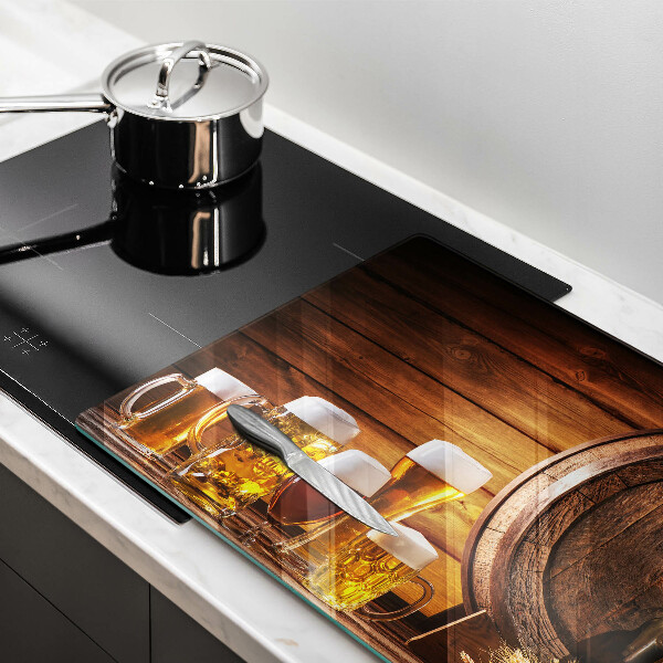 Cache plaque de cuisson Baril de bière