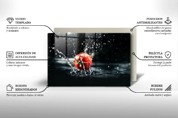 Cache plaque de cuisson Tomate dans l'eau