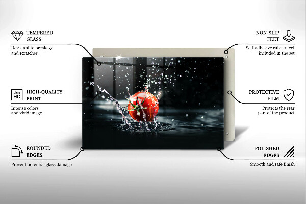 Cache plaque de cuisson Tomate dans l'eau