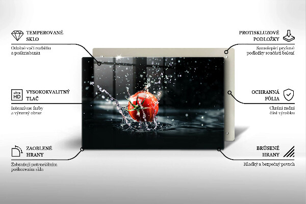 Cache plaque de cuisson Tomate dans l'eau