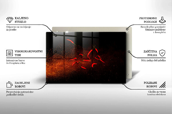 Cache plaque de cuisson Piments forts