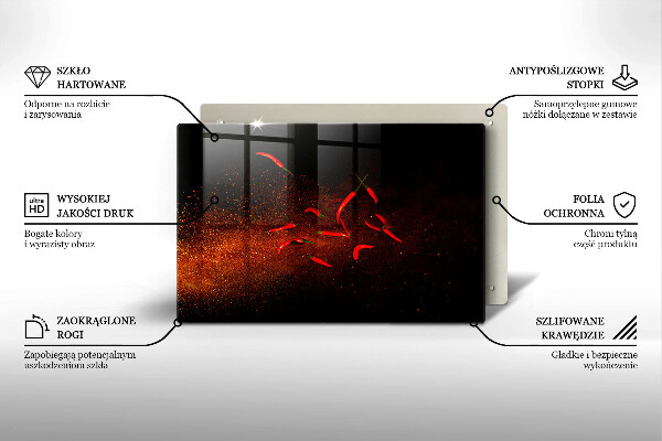 Cache plaque de cuisson Piments forts