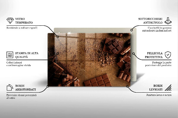Protège plaque de cuisson Bonbons au chocolat