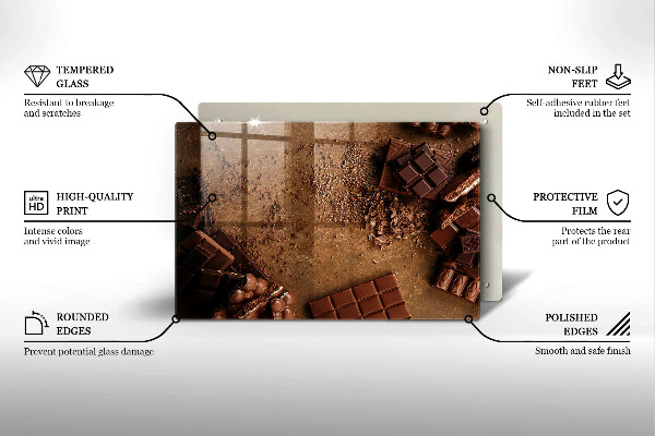 Protège plaque de cuisson Bonbons au chocolat