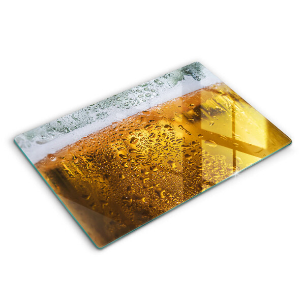Protège plaque de cuisson Verre de bière mouillé