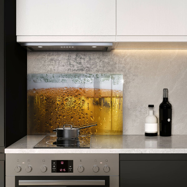 Protège plaque de cuisson Verre de bière mouillé