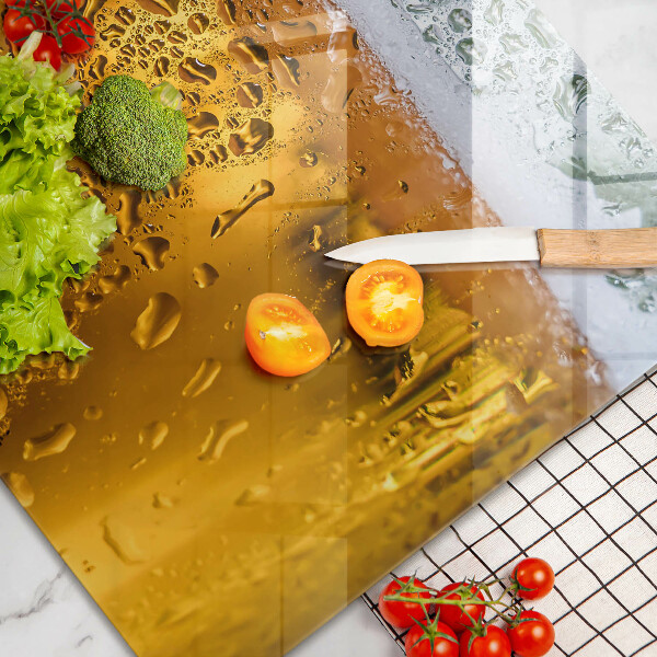 Protège plaque de cuisson Verre de bière mouillé