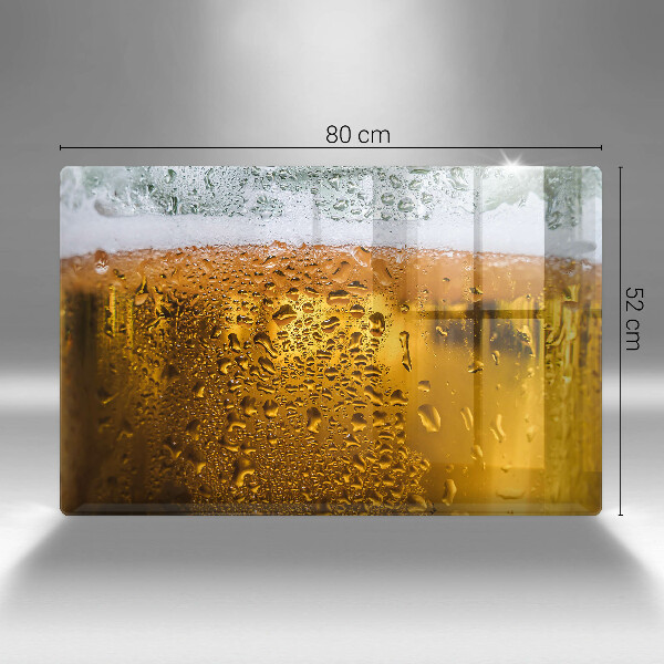 Protège plaque de cuisson Verre de bière mouillé