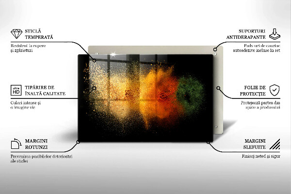 Protège plaque de cuisson Épices colorées