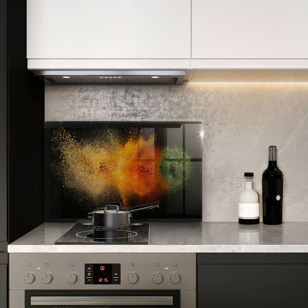 Protège plaque de cuisson Épices colorées