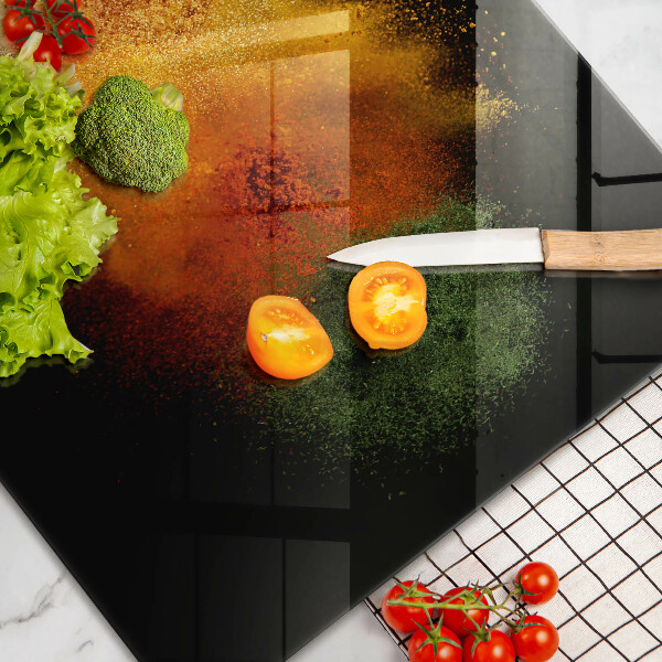 Protège plaque de cuisson Épices colorées