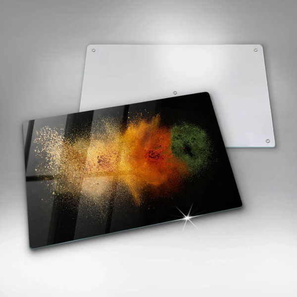 Protège plaque de cuisson Épices colorées