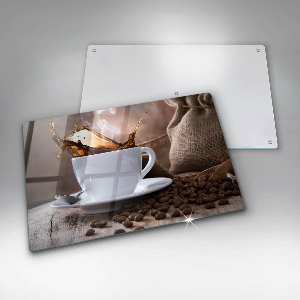 Protection plaque induction Tasse et grains de café
