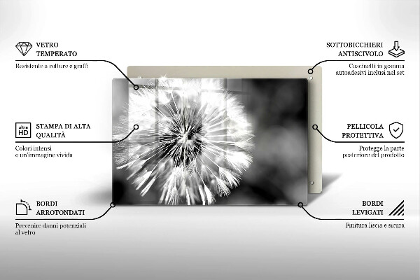 Protection plaque induction Un pissenlit délicat