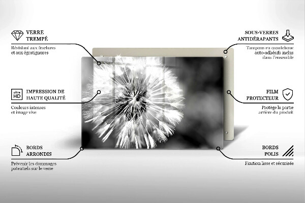 Protection plaque induction Un pissenlit délicat