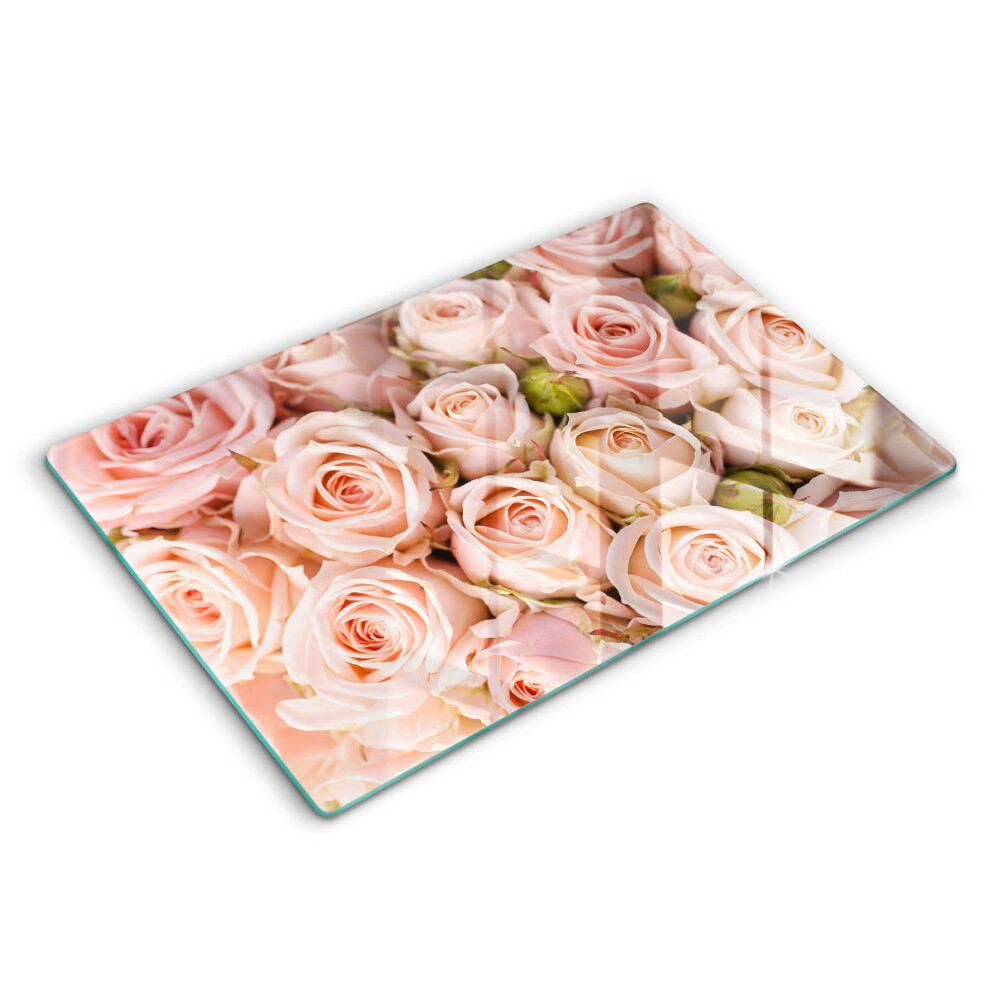 Protection plaque induction Bouquet de roses délicates