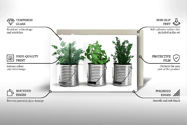 Protection plaque induction Pots de plantes aromatiques