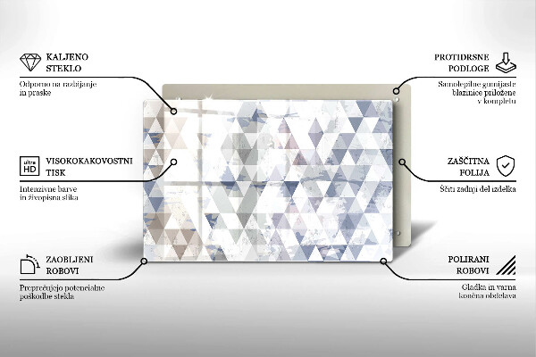 Protection plaque induction Modèle de triangles