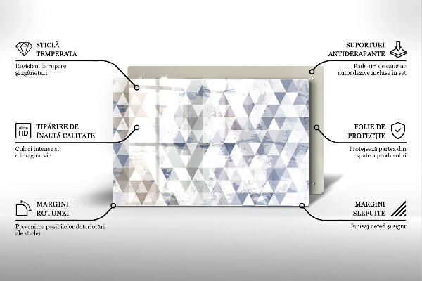 Protection plaque induction Modèle de triangles