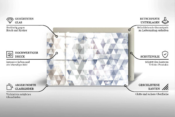Protection plaque induction Modèle de triangles