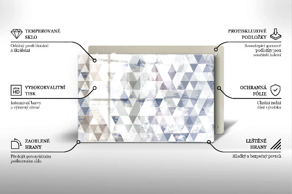 Protection plaque induction Modèle de triangles