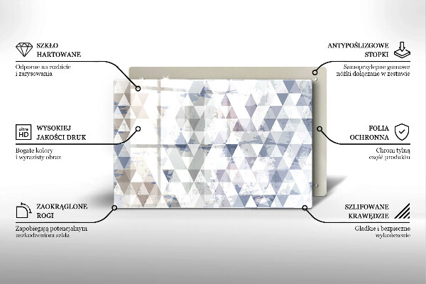 Protection plaque induction Modèle de triangles