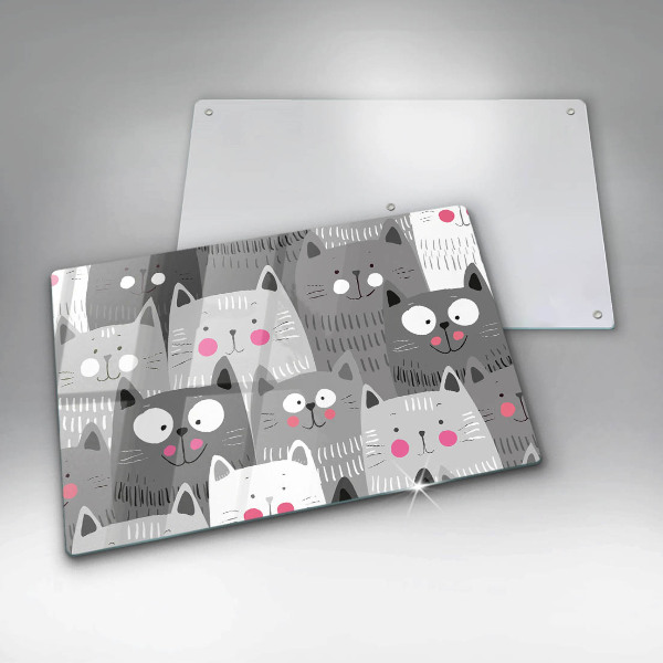 Cache plaque de cuisson Illustration de chats