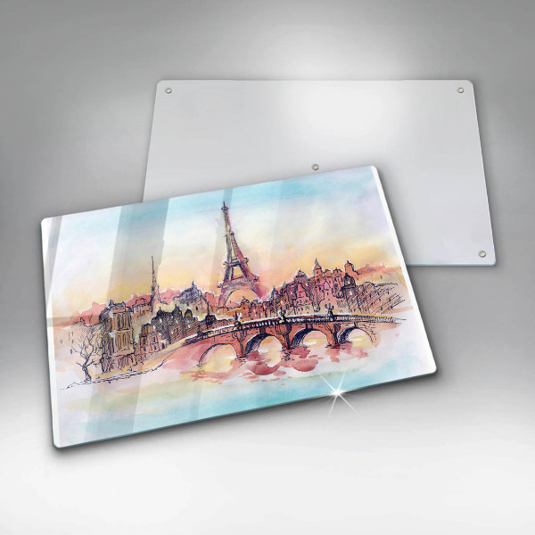 Protection plaque induction Paysage de Paris Tour Eiffel