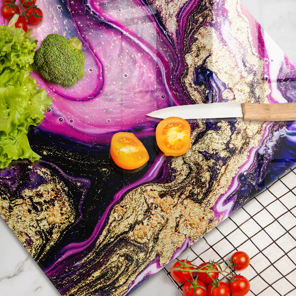 Protège plaque de cuisson Or de conception abstraite