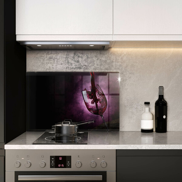 Protection plaque induction Un verre de vin