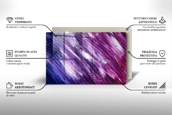 Cache plaque de cuisson Peinture abstraite