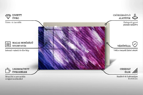 Cache plaque de cuisson Peinture abstraite