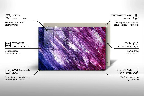 Cache plaque de cuisson Peinture abstraite