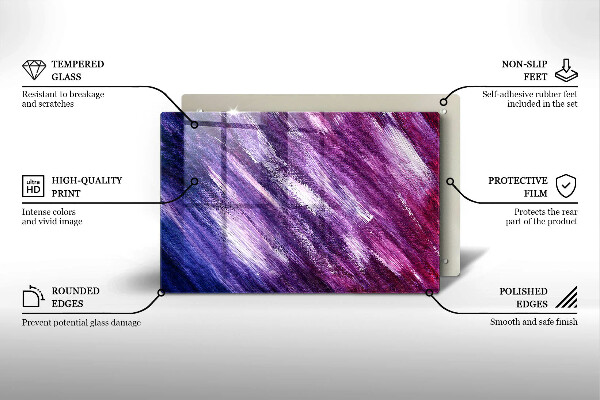 Cache plaque de cuisson Peinture abstraite