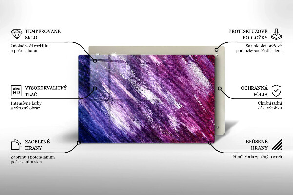 Cache plaque de cuisson Peinture abstraite