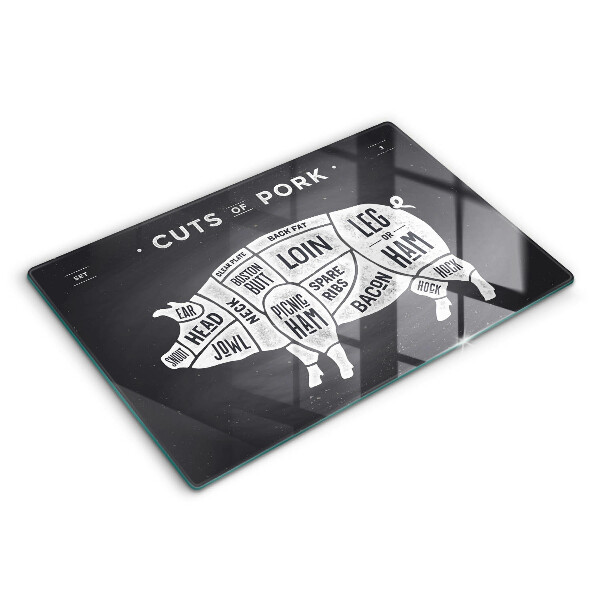 Cache plaque de cuisson Viande de porc porc