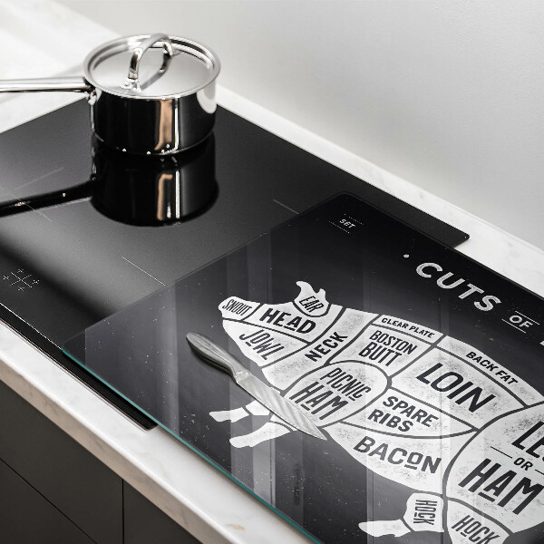 Cache plaque de cuisson Viande de porc porc