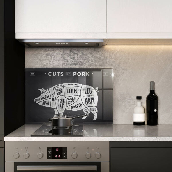 Cache plaque de cuisson Viande de porc porc