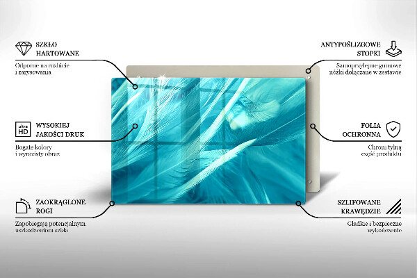 Cache plaque de cuisson Plumes délicates