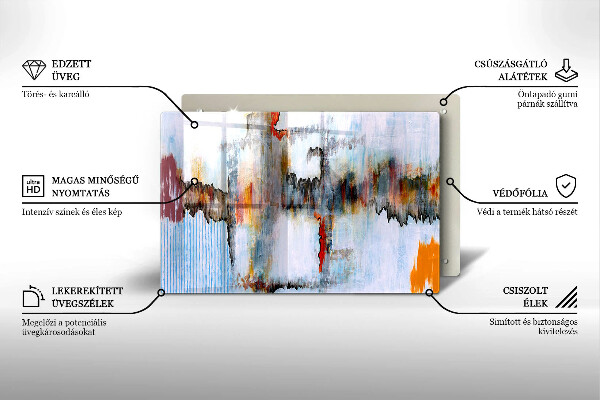 Protection plaque induction Peintures abstraites