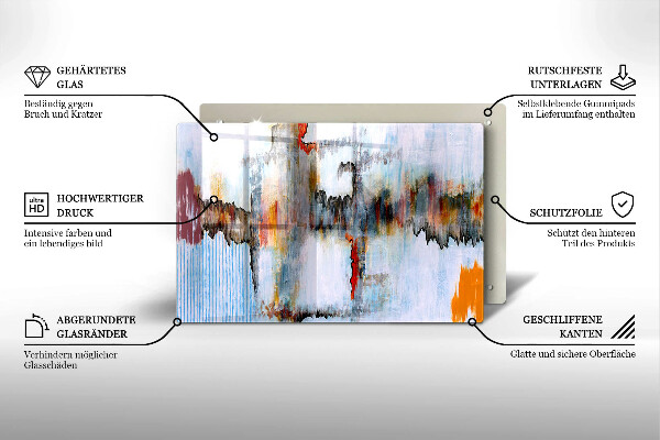 Protection plaque induction Peintures abstraites