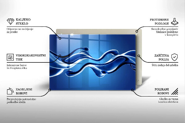 Protège plaque de cuisson Abstraction fluide